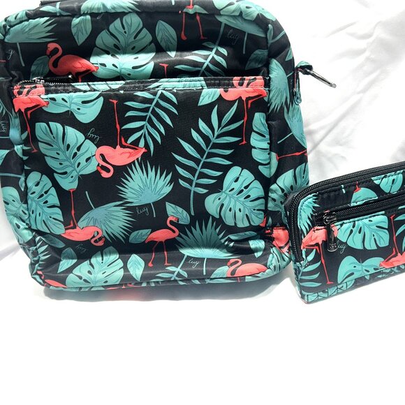 EUC Lug Ranger and Matching Tram Wallet in Awesome Flamingo Black - Picture 2 of 8